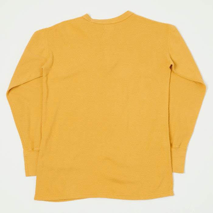 Dubbleworks Long Sleeve Thermal Henley - Citrus