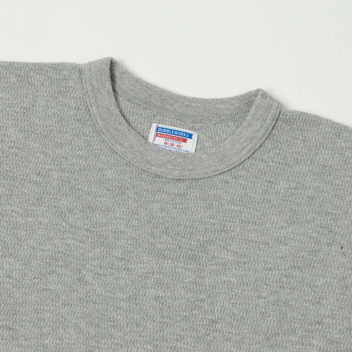 Dubbleworks Long Sleeve Thermal Tee - Heather Grey