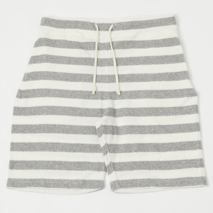 Dubbleworks Pile Border Shorts - Grey Stripe