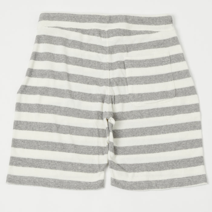 Dubbleworks Pile Border Shorts - Grey Stripe