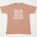Dubbleworks 'Try It' Print Tee - Salmon Pink