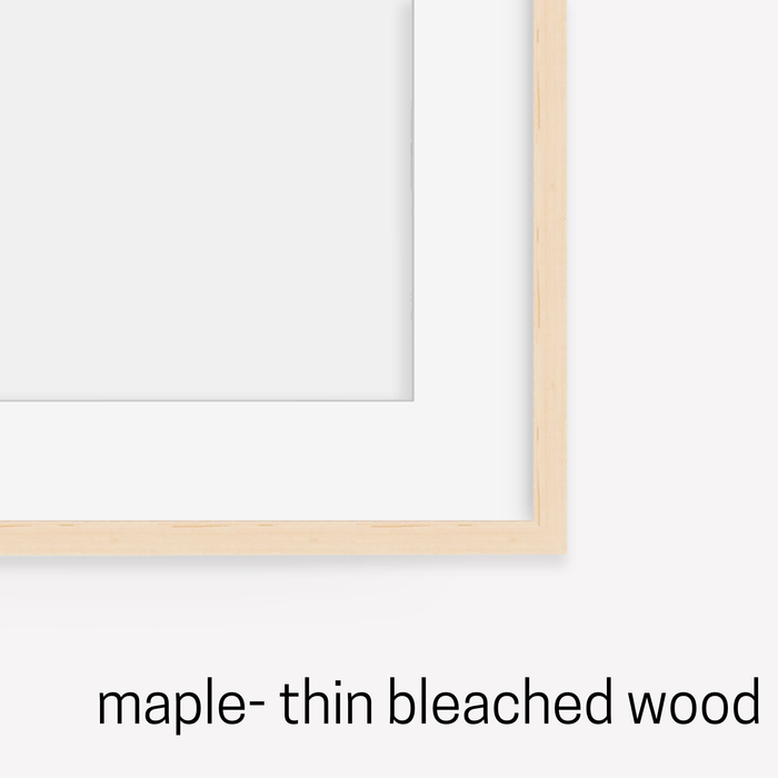 5 x 7" / Maple- Bleached Wood