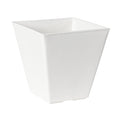 Square White 12-inch Ella Pot