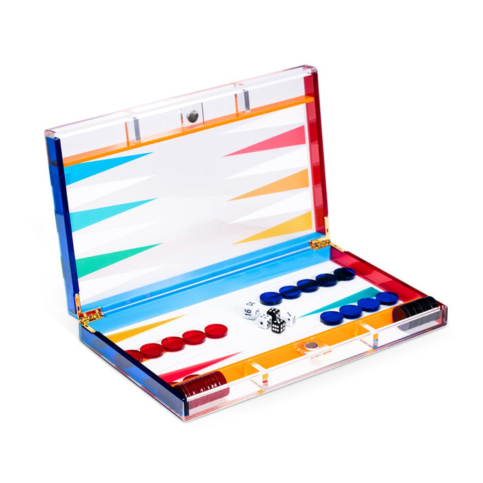 Emmy Acrylic Backgammon Set
