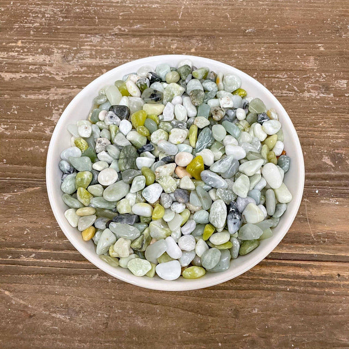 Exotic Pebbles - Polished Jade Gravel - 5 lb. - Hicks Nurseries