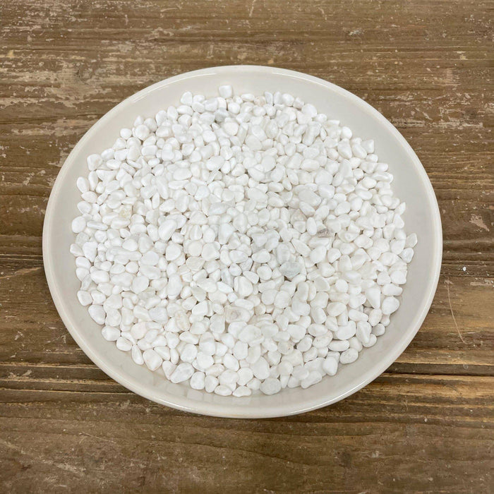 Exotic Pebbles - White Bean Pebble - 5 lb. - Hicks Nurseries