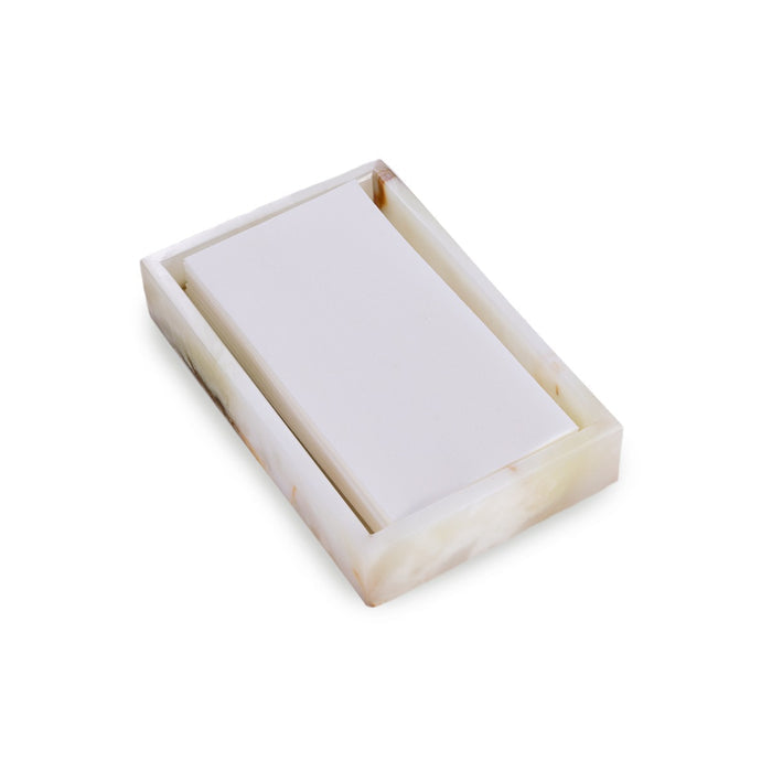 Ezra Onyx Genuine Marble Guest Towel Tray