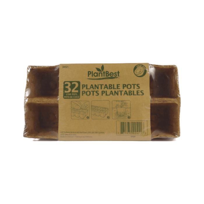 Fiber Strip Plantable Coir Pots - 50 pots - Hicks Nurseries
