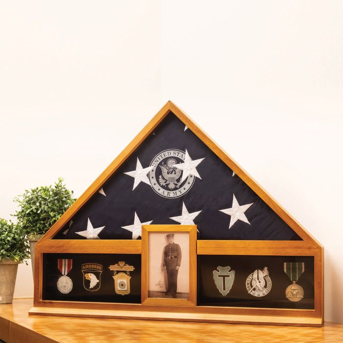 Flag Box w/ Frame & Army Seal