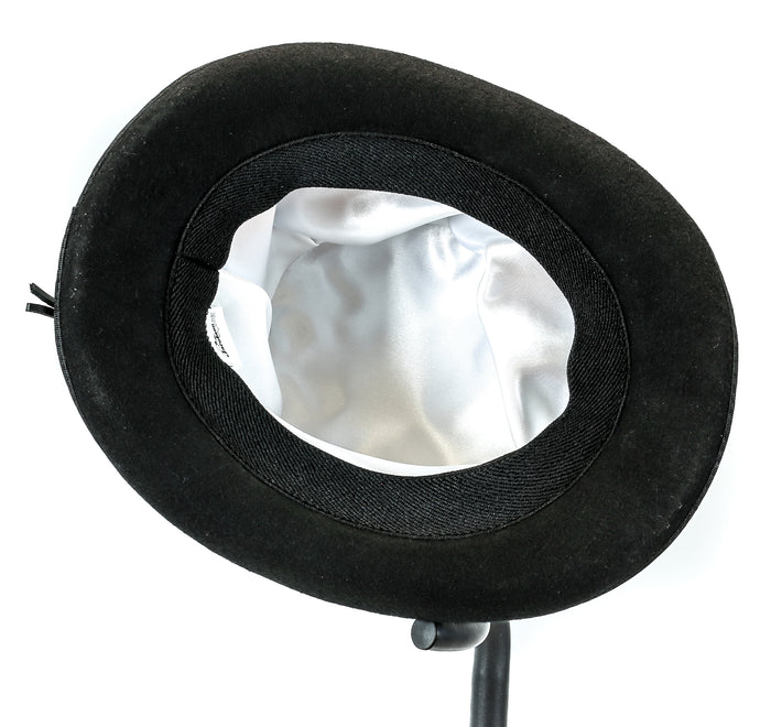 Flat Top Hat Wool Felt Victorian Style  Mad Hatter Theater Rental Quality