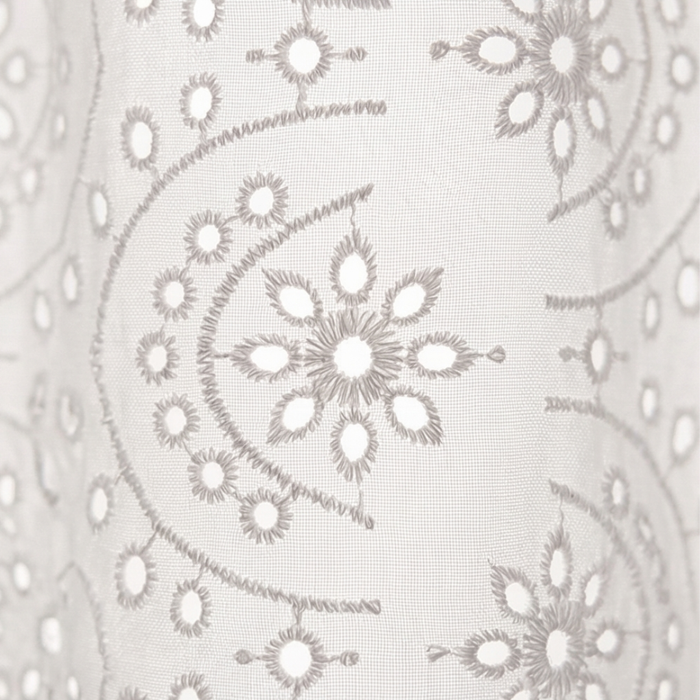 Florelle – Embroidered Eyelet Button Blouse