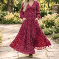 Floressa™ – Smocked Waist Floral Maxi Dress