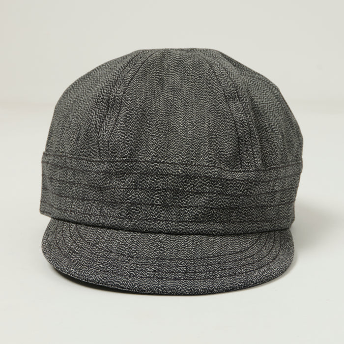 Freewheelers & Co Union Special Overalls 'Guthrie' Chambray Cap - Black Pepper