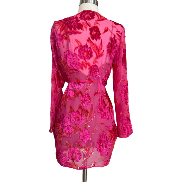 Fuchsia Floral Blouse - 2