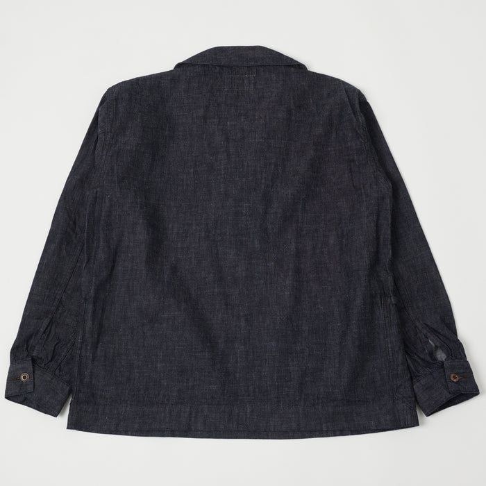 FULLCOUNT 2017 U.S. Navy Denim Pullover Jacket - One Wash