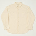 FULLCOUNT 4087 Twill Work Shirt - Ecru
