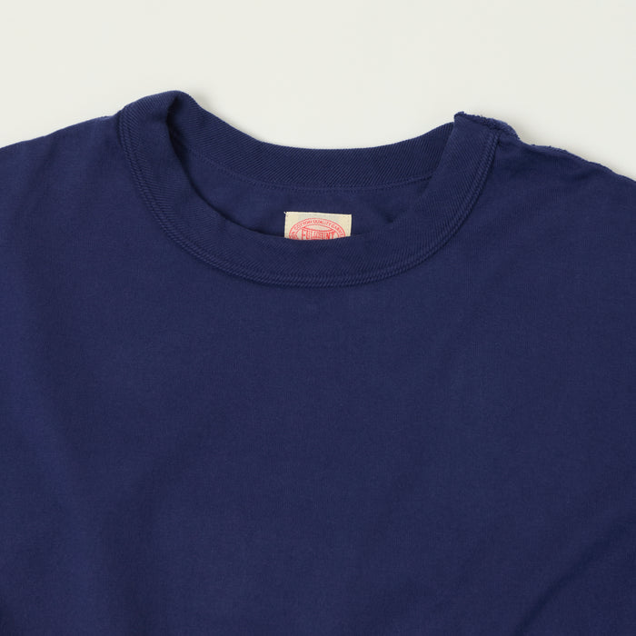 FULLCOUNT 5222 Flat Seam Heavyweight T-Shirt - Navy