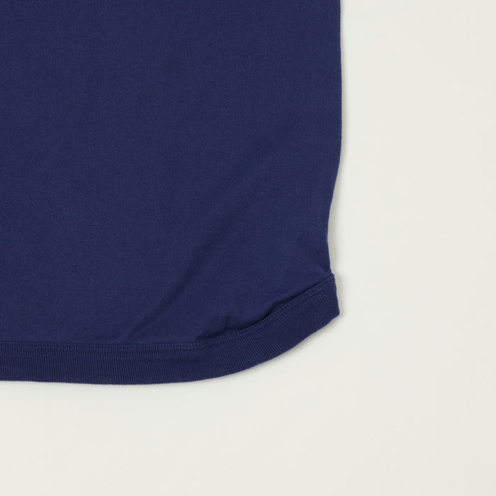 FULLCOUNT 5222 Flat Seam Heavyweight T-Shirt - Navy