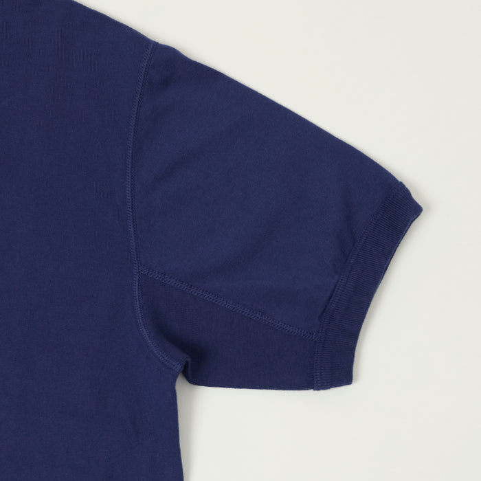 FULLCOUNT 5222 Flat Seam Heavyweight T-Shirt - Navy