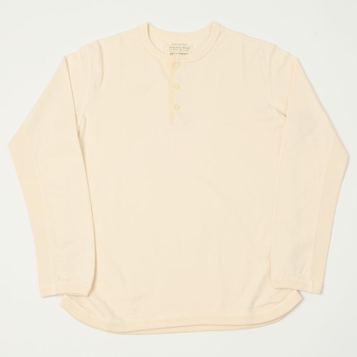 FULLCOUNT 5222LH Flat Seam Heavyweight Henley - Ecru