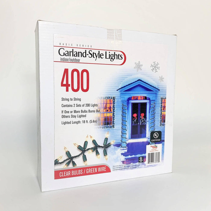 Garland-Style 400 ct. String Lights Clear - Hicks Nurseries