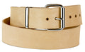 Genuine Beige Leather Dress Casual Jean  Belt  1 3/4" Width Roller Buckle