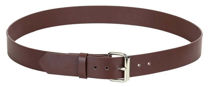 Genuine Brown Leather Dress Casual Jean Belt  1 1/2" Width Roller Buckle