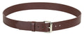Genuine Brown Leather Dress Casual Jean Belt  1 1/2" Width Roller Buckle