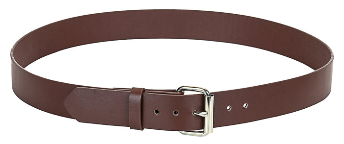 Genuine Brown Leather Dress Casual Jean Belt  1 1/2" Width Roller Buckle
