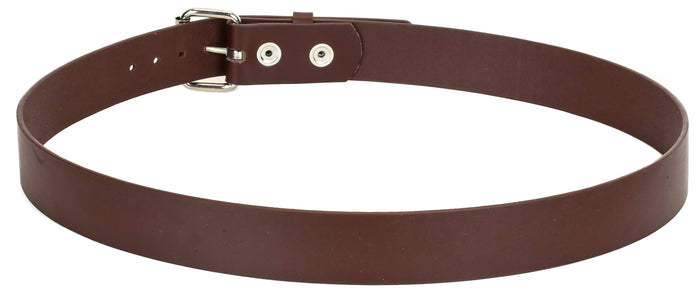 Genuine Brown Leather Dress Casual Jean Belt  1 1/2" Width Roller Buckle