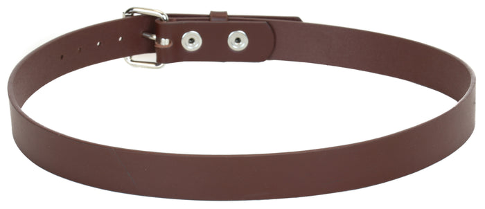 Genuine Brown Leather Dress Casual Jean Belt  1 1/4" Width Roller Buckle