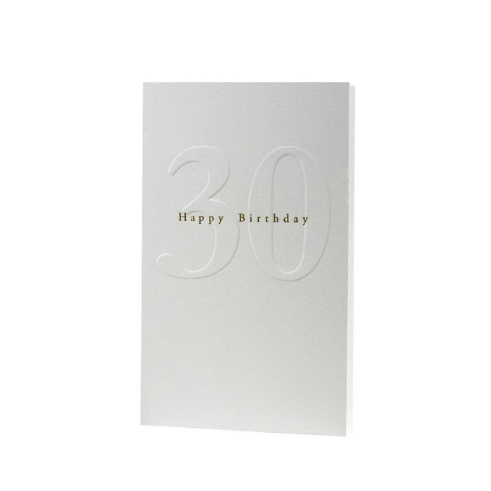 Gilded 30 Birthday Card