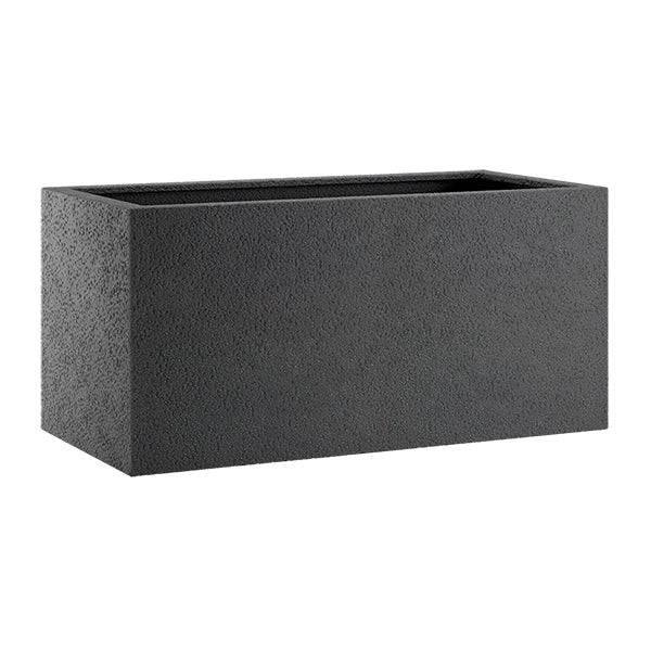 Gillingham Tough Planter - Black - 22-inch x 11-inch - Hicks Nurseries