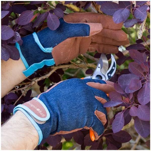 Gloves - Men's Denim - L/XL - Hicks Nurseries
