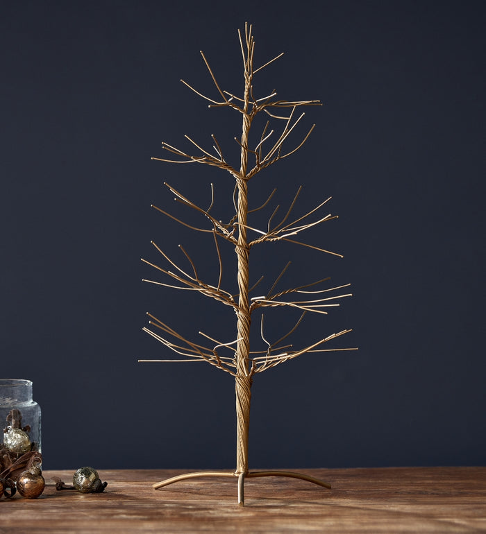 Gold Wire Christmas Tree