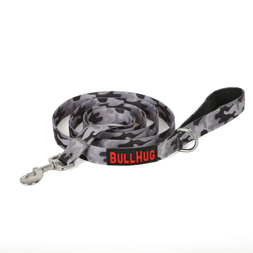 "GRAY CAMOUFLAGE " BULLHUG 6FT LEASH