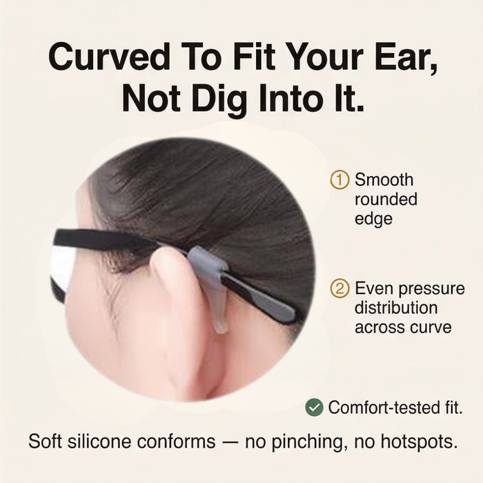 Gripwell – Non Slip Silicone Ear Hooks for Glasses