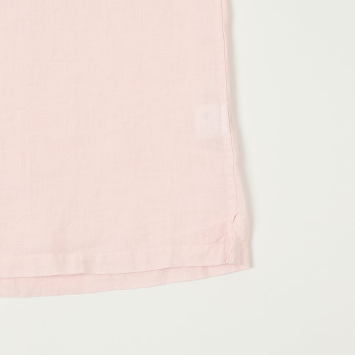 Hartford 'Palm' Camp Collar Linen Shirt - Shell Pink