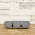 Herb Trio Planter Grey - 4-inches - Hicks Nurseries