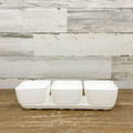 Herb Trio Planter White - 4-inches - Hicks Nurseries