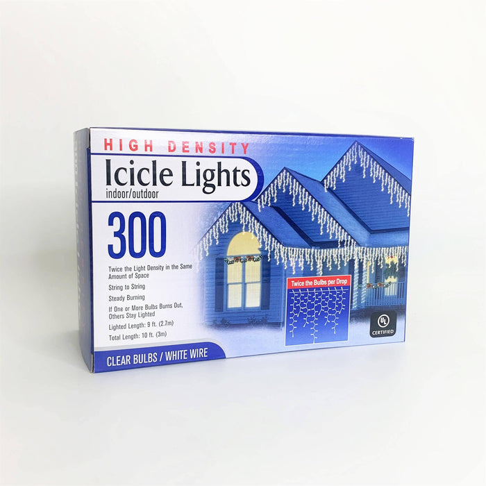 High Density Icicle 300 ct. Light String Clear - Hicks Nurseries