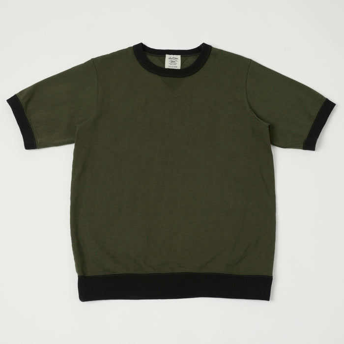 Jackman Dotsume Rib T-Shirt - Wood/Black