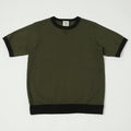 Jackman Dotsume Rib T-Shirt - Wood/Black
