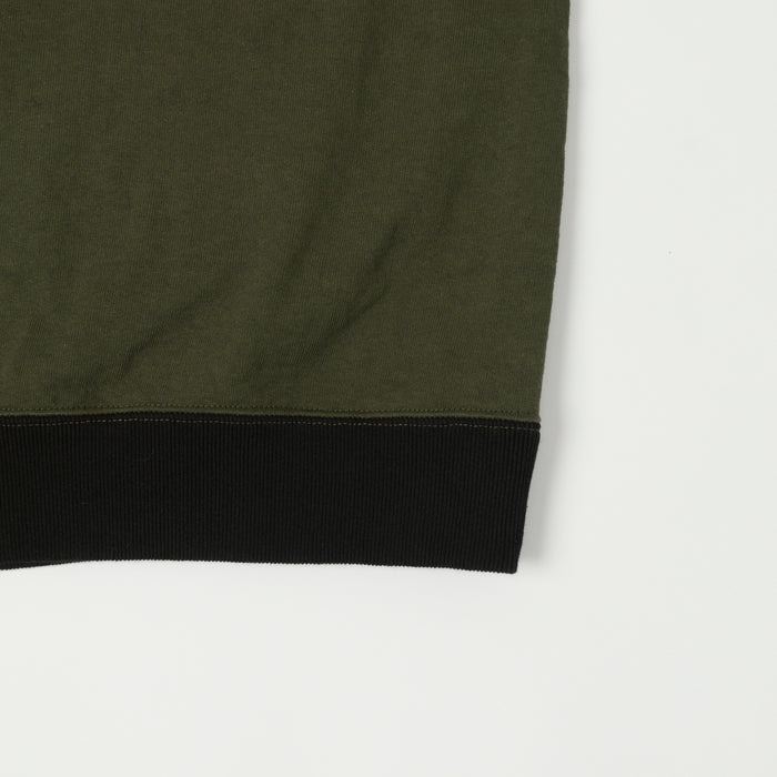 Jackman Dotsume Rib T-Shirt - Wood/Black