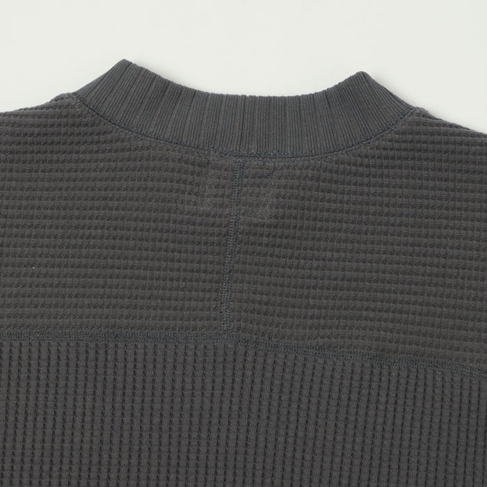 Jackman Midneck Waffle Sweatshirt - Dark Grey