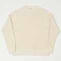 Jackman Midneck Waffle Sweatshirt - Ecru