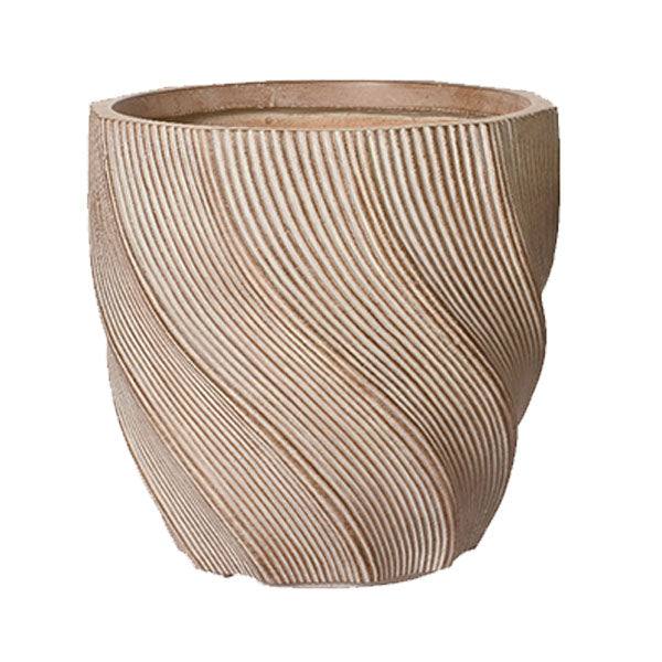 Jade Planter Brown Frosted 14.96-inch Diameter