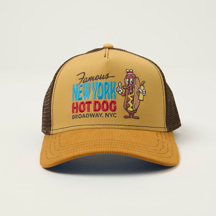 JJ Hats 'New York' Trucker Cap - Beige/Brown