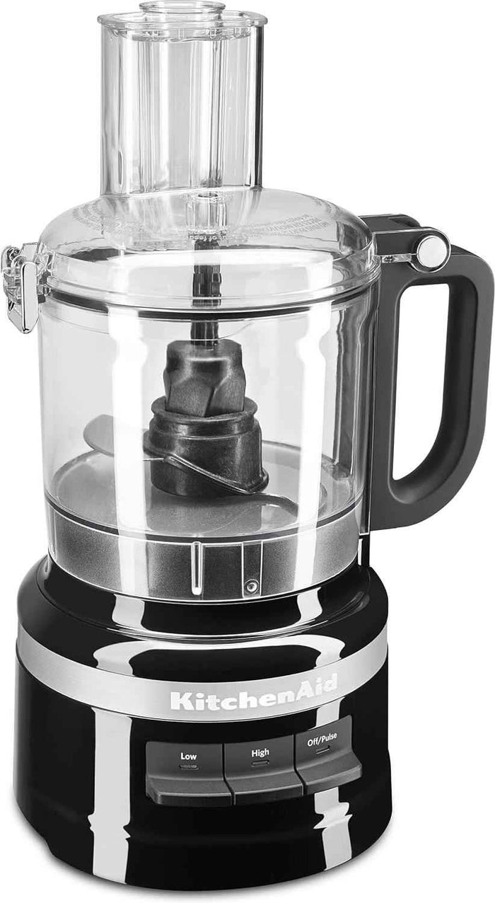 KitchenAid - 7 Cup Onyx Black Easy Store Food Processor - KFP0718OB