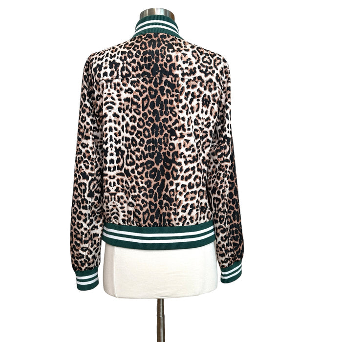 Leopard Bomber Jacket - S